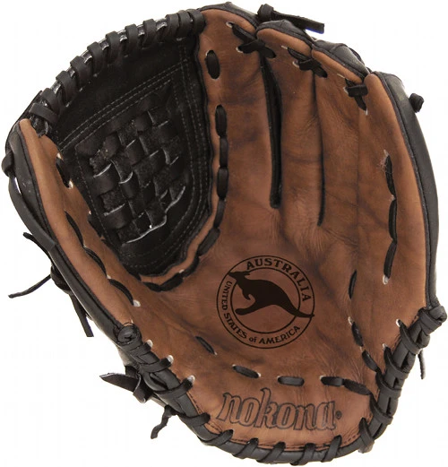 12.5 Inch Nokona Buckaroo Black BF1250CBLK Infield/Pitcher Fastpitch Softball Glove 4 12.5 Inch Nokona Buckaroo Black BF1250CBLK Infield/Pitcher Fastpitch Softball Glove - Image 2