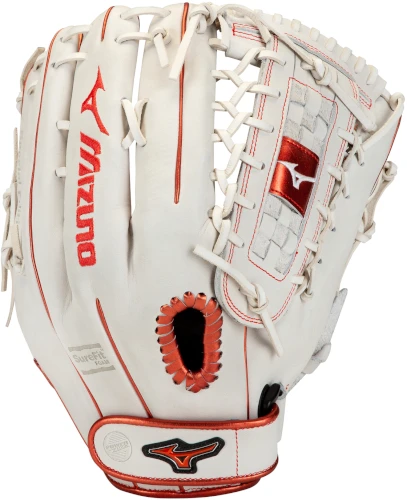 13 Inch Mizuno MVP Prime SE GMVP1300PSEF8-White/Red Women's Fastpitch Softball Glove 3 13 Inch Mizuno MVP Prime SE GMVP1300PSEF8-White/Red Women's Fastpitch Softball Glove