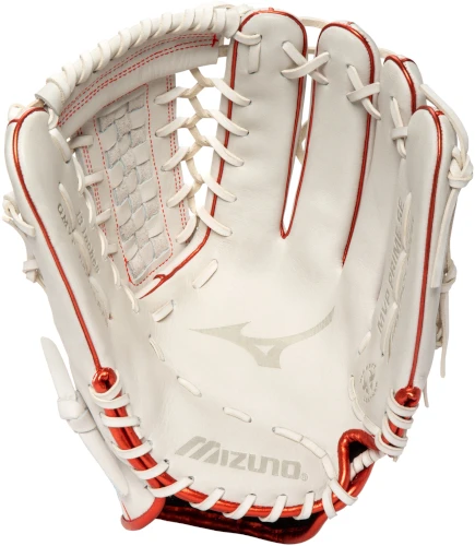 13 Inch Mizuno MVP Prime SE GMVP1300PSEF8-White/Red Women's Fastpitch Softball Glove 4 13 Inch Mizuno MVP Prime SE GMVP1300PSEF8-White/Red Women's Fastpitch Softball Glove - Image 2