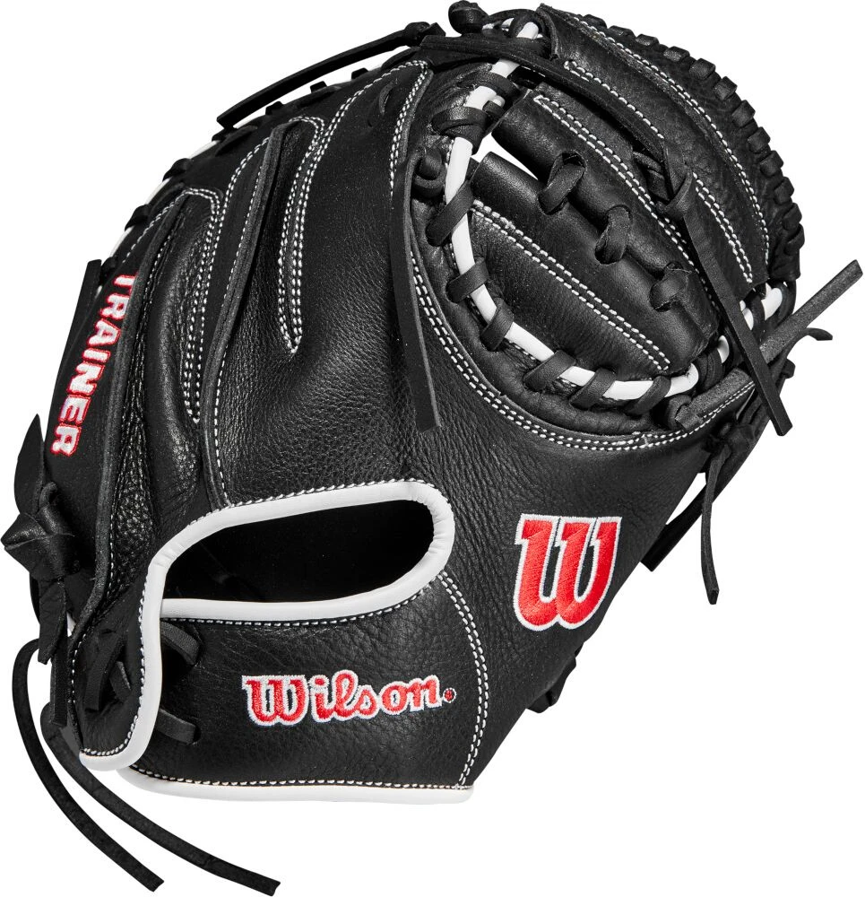 30 Inch Wilson Trainer Adult Catcher Training Mitt WBW10099630 3 30 Inch Wilson Trainer Adult Catcher Training Mitt WBW10099630