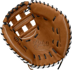 33 Inch Wilson Aura WTA09RF20FPCM Women's Fastpitch Softball Catcher Mitt -Baseball Store 33 inch wilson aura wta09rf20fpcm women s fastpitch softball catcher mitt 9