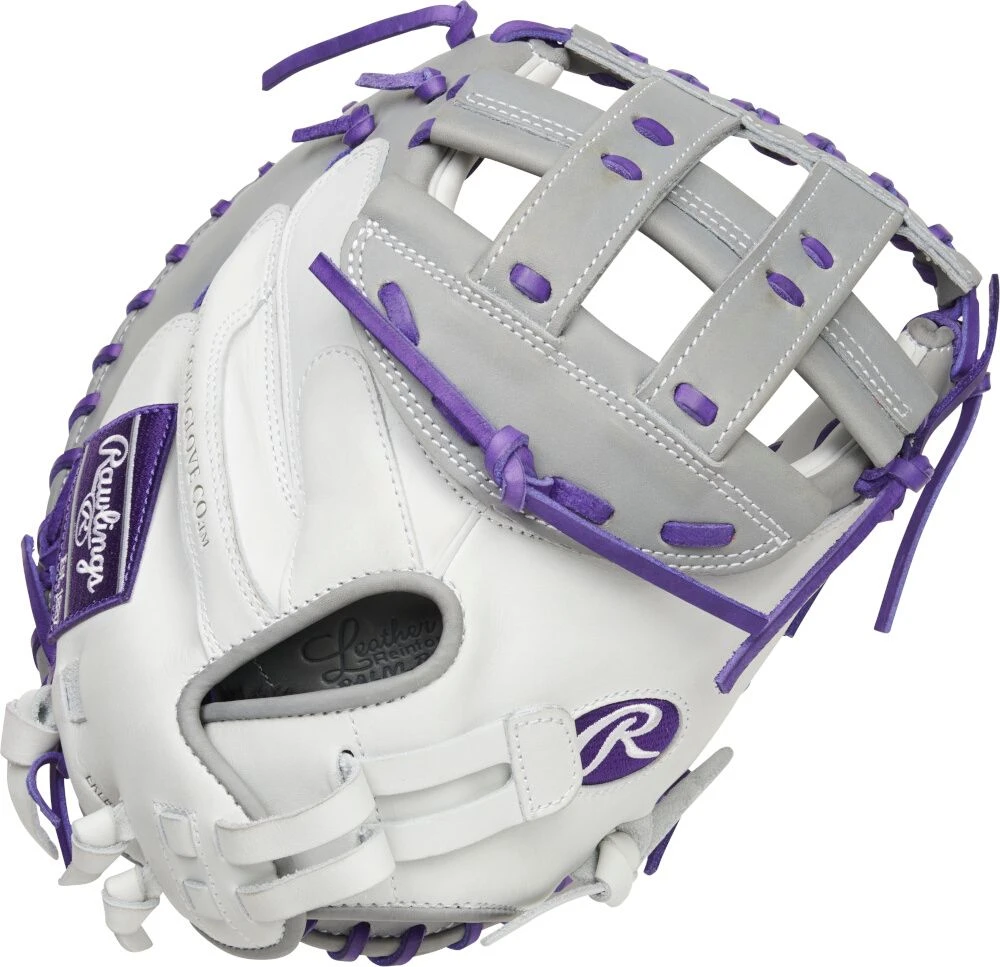 34 Inch Rawlings Liberty Advanced Color Series 4.0 Women's Fastpitch Softball Catcher's Mitt RLACM34FPWPG 3 34 Inch Rawlings Liberty Advanced Color Series 4.0 Women's Fastpitch Softball Catcher's Mitt RLACM34FPWPG