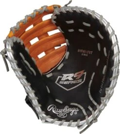 12 Inch Rawlings R9 Contour Youth Firstbase Baseball Mitt R9FMU-17BT -Baseball Store rawlings r9 contour fit 12 inch youth firstbase baseball mitt r9fmu17bt 12