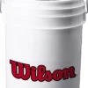 Wilson Ball Bucket WTA3948 HQ4Sports Logo Ball Bucket -Baseball Store wilson ball bucket wta3948 hq4sports logo ball bucket 30
